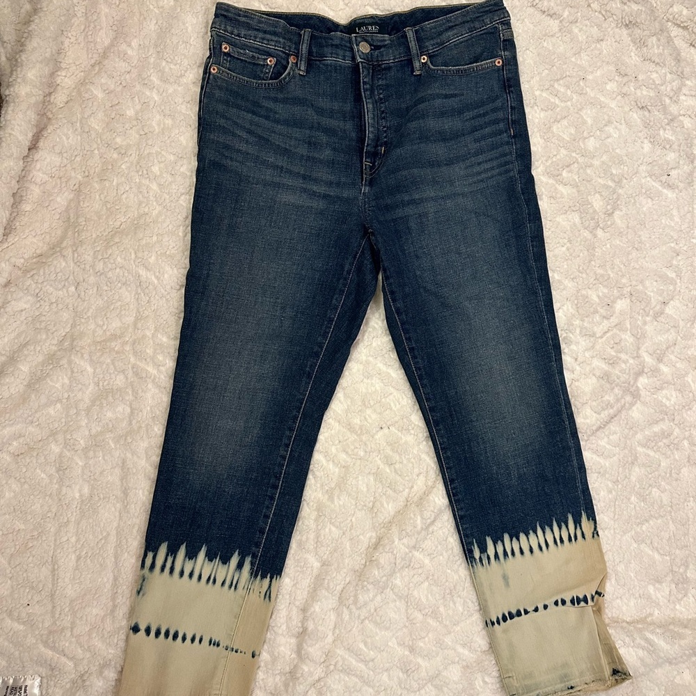Lauren by Ralph Lauren Acid Wash Jeans